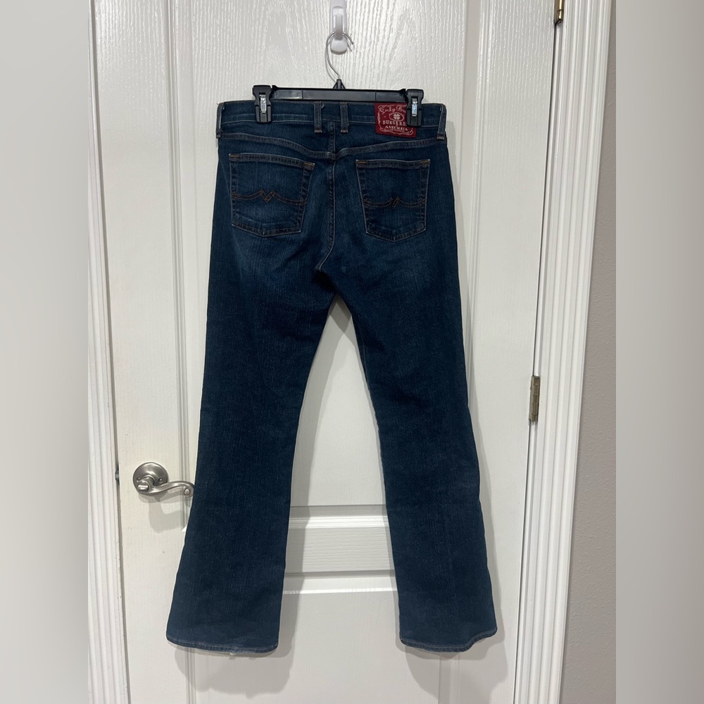 Lucky Brand Dark Blue Low Rise Flare Regular Length - Picture 3 of 5